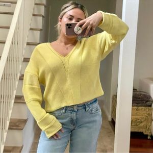 Ten Sixty Sherman Yellow Knitted Casual Sweatshirt